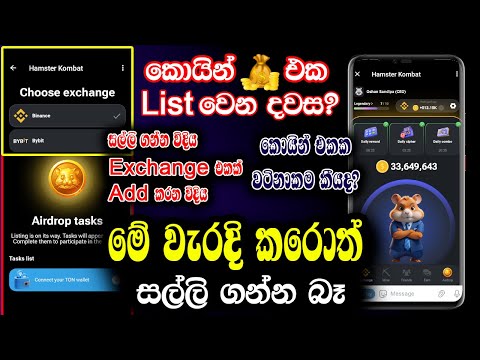 Hamster Kombat Today News | Hamster Kombat Updates Sinhala | Hamster kombat withdraw process A to Z