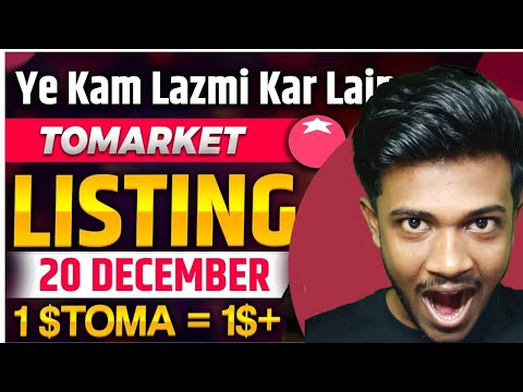 Tomarket Listing 20 December Confirmed, Tomarket Airdrop, Tomarket Withdraw