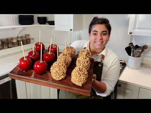 A Fall Favorite! Homemade Candy Apples and Carmel Apples!