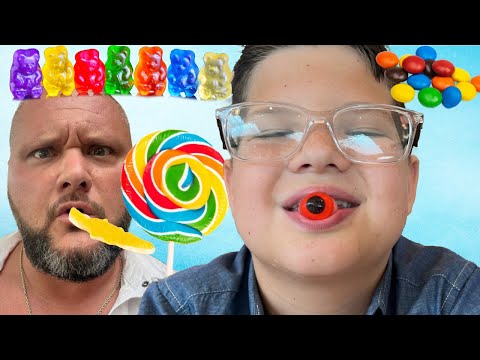 CALEB's CANDY STORE SHOPPING SPREE with MOM and DAD! Sour Candy, Giant gummy candy!