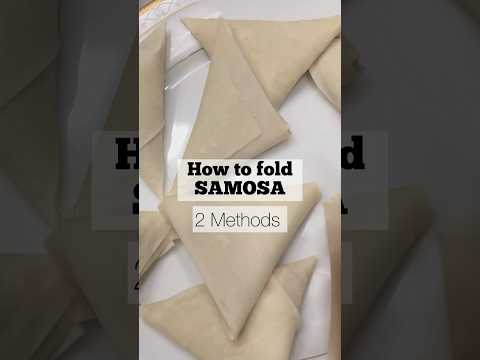 How to fold Samosa #easy #simple #indianfood #happinessishandmade #Viral video