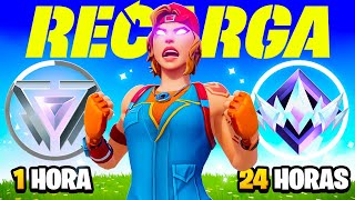 Intente Llegar a UNREAL en el MENOR TIEMPO Posible en Fortnite Recarga! (Speedrun Ranked)