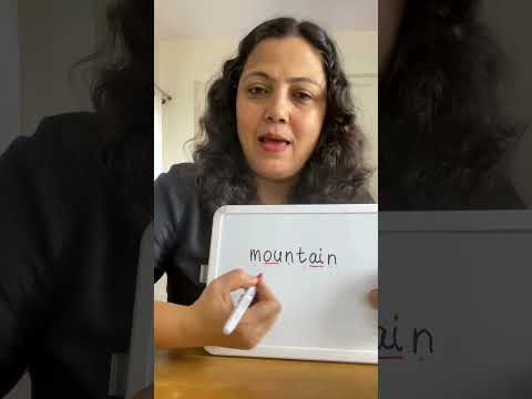 How to Teach 'mountain' with Phonics #shorts