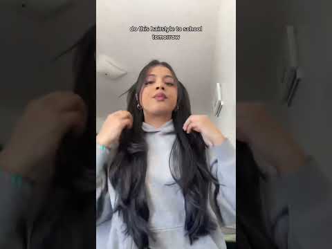 quick hairstyles for school #hairstyle #hairinspiration #hairtutorial #hairtok #heynuraaa #longhair