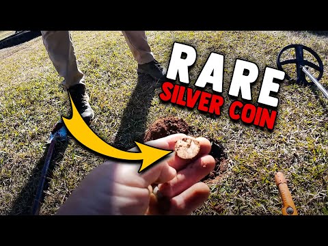 I Found A RARE SILVER COIN Hidden Beneath A RUSTY NAIL! #metaldetecting