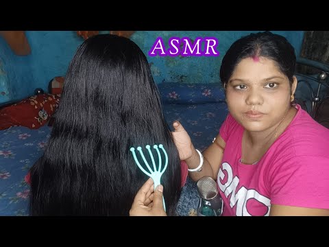 ASMR~ Doing My Sweet Sister Indian Head & Hair Massage (Whispering)@asmrsangi7044  🪮💈🌹💆