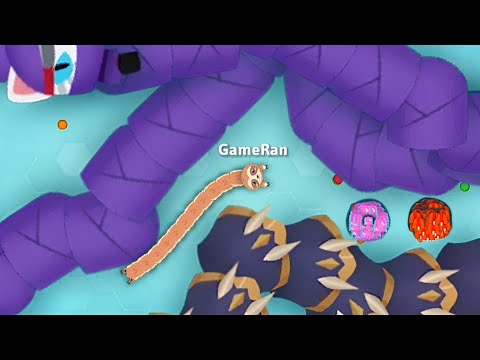 Snake io 🐍 I found 2 Giant Score ball 😲 in Snake io Map 🐍 cute Epic skin Gameplay