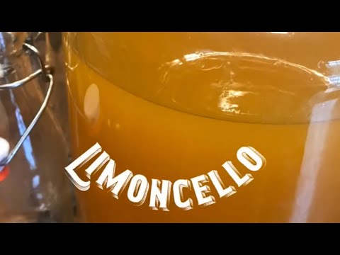 Easy Homemade Limoncello with honey