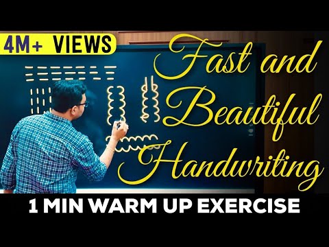 How to Improve Handwriting With A Simple Exercise! Write Much Faster & Get A Beautiful Handwriting