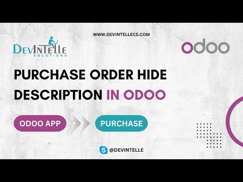 How to Purchase Order hide description in Odoo | Odoo Purchase