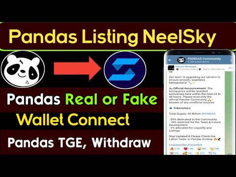 Pandas Listing NeelSky Exchange•Pandas real or fake•Panda Airdrop Listing date•Neelsky