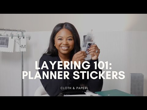 Layering 101: Part 2 | How to Use Stickers and Journaling Cards | Cloth & Paper