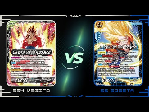 Vegito Xeno vs Blue/Yellow Gogeta : Dragon Ball Super Masters Set 24 Locals