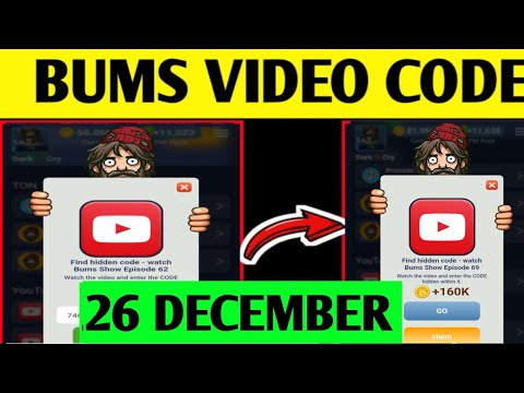 Find hidden code watch Bums Show Episode 72 | Bums YouTube video code