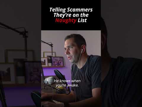 Telling Scammers They're on Santa's Naughty List! #shorts