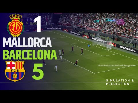 MALLORCA 1-5 BARCELONA • Highlights • La Liga 24/25 | Simulación/Recreación