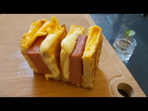 Evil thick cut luncheon meat toast 邪惡厚切午餐肉多士😈