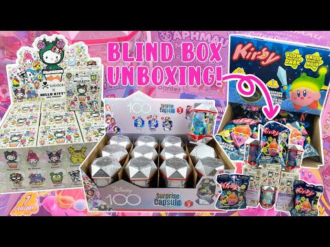 LET'S OPEN 10+ BLIND BOXES! Tokidoki Sanrio, Kirby, Disney Surprise Capsules, Aphmau MeeMeows | MMM