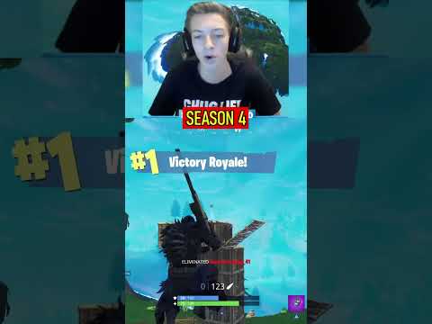 Winning Fortnite in EVERY Season EVER.. pt. 2 😱 #Shorts