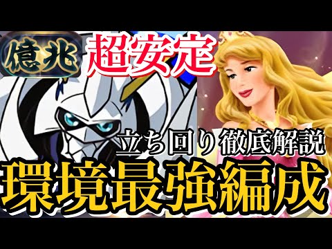 【新億兆チャレンジ】環境最強オメガモンとオーロラ姫の相性抜群！火力と回復安定してて最高！立ち回り徹底解説！【パズドラ】