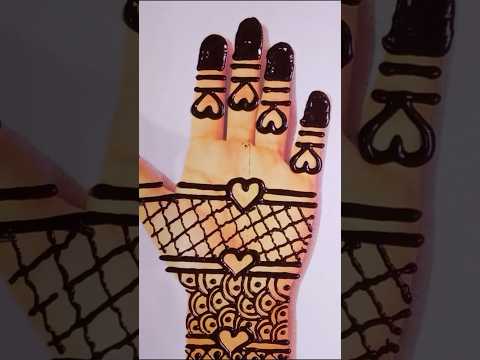 New easy ♥ shape mehndi design #mehndi #youtubeshorts #shorts #viralshorts