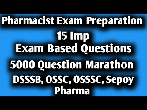 Pharmacist Exam preparation | DSSSB, OSSSC, OSSC Sepoy Pharma @pharmamcq @GPATDISCUSSIONCENTER