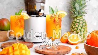 🥭 Golden Mango Juice: Sweet 3-Ingredient Juice Recipe | Kuvings REVO830 Whole Slow Juicer