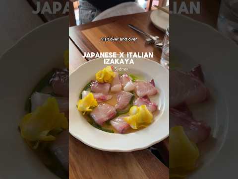 JAPANESE x ITALIAN IZKAYA | Best restaurants in Sydney #sydney #sydneyfood