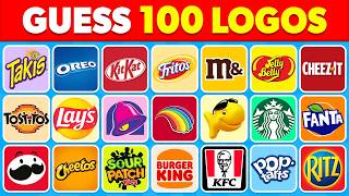 Guess The Snack Logo in 3 Seconds! | 100 Famous Logos 🍔🍫 Logo Quiz 2024