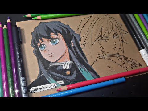 🔴 Drawing Muichiro x Giyu Part 3 ( Lanjut 😎 )