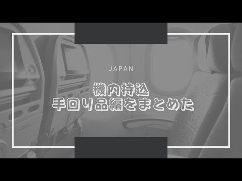 機内持込 手回り品編をまとめた