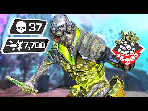 OCTANE 37 KILLS & 7700 DAMAGE IN ONE GAME (Apex Legends Gameplay)