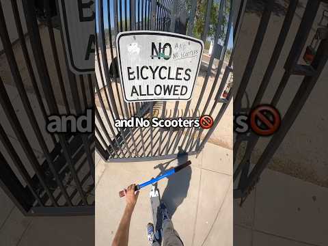 No Scooters Allowed🚫 #short #scooter #redbull #skate #shorts #insane #viral #scoot