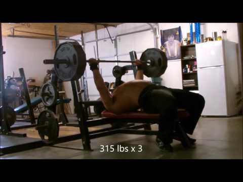 Lexington Plummer - Heavy Bench Training - 435 lbs Raw