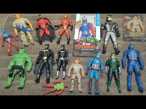 AVENGERS TOYS/Action Figures/Unboxing/Batman/Ironman-Captain America vs Hulk-Thor vs Spiderman/Toys