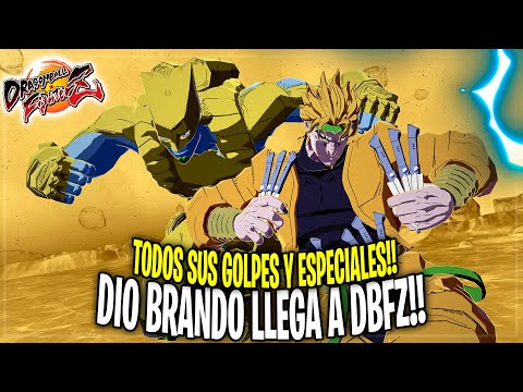 DIO BRANDO de JoJo's Bizarre Adventure LLEGA a DRAGON BALL FIGHTERZ (No has visto NADA IGUAL)