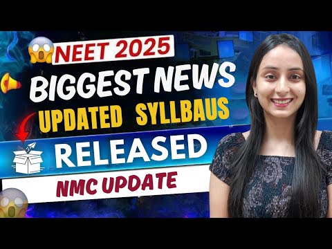 NEET 2025 Updated Syllabus RELEASED🤯 | NMC Big Update #neet #neet2025 #update