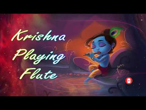 Krishna Playing Flute In Vrindavan || Relaxing Music || Flute Music, Positive Energy, Healing Music