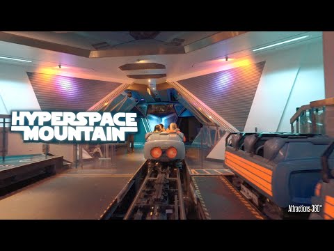 Hyperspace Mountain | A Star Wars Space Mountain Coaster Ride | Disneyland 2024