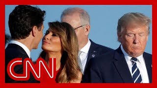 Melania Trump's moment with Trudeau goes viral