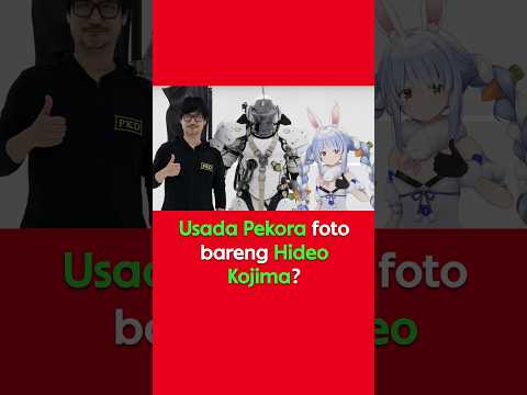 VTUBER USADA PEKORA FOTO BARENG HIDEO KOJIMA? #shorts #hololive