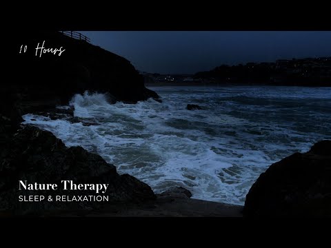 Stormy Ocean Waves in Cornwall, UK | Moody Sea Sounds for Sleep & Relaxation