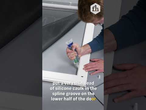 How To Reinforce Screen on Screen Doors