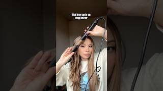 How to do straightener curls 🤍