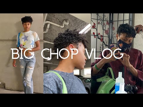 BIG CHOP VLOG | come with me to cut my hair off!