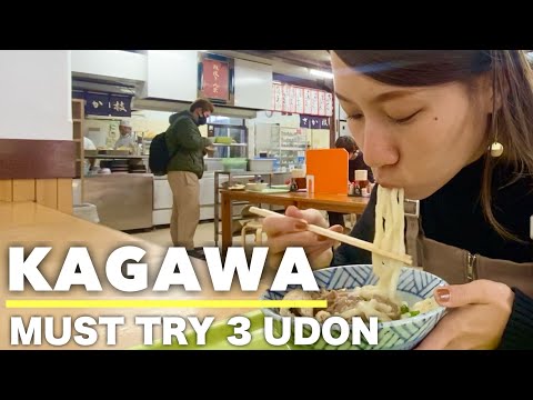 KAGAWA🇯🇵 TOP3 Udon Restaurants in Takamatsu, Kagawa🍜 Japan travel vlog