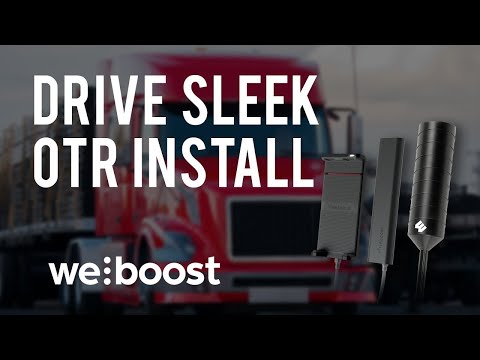 Installing the Drive Sleek OTR, cell signal booster for long haul truck drivers | weBoost