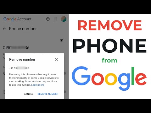 how to remove phone number from google account - how to delete phone number from google account