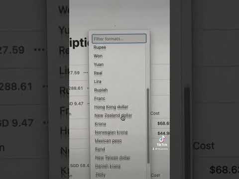 How to change currency in Notion