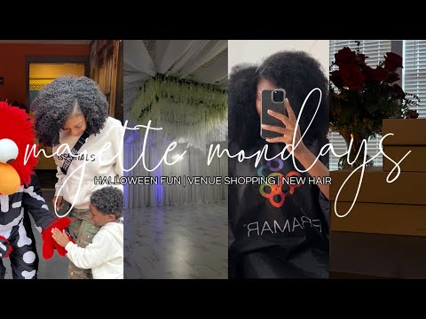 halloween fun, venue shopping, new hair, mom stuff & more | majette mondays